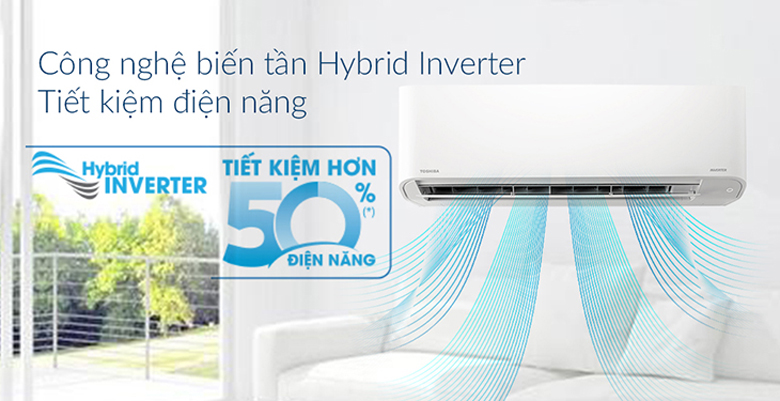 Điều hoà Toshiba tiết kiệm điện năng tối ưu với công nghệ Hybrid Inverter -RAS-H18C4KCVG-V