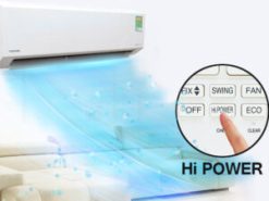 Máy lạnh Toshiba RAS-H18C4KCVG-V làm lạnh nhanh chóng với chế độ Hi Power