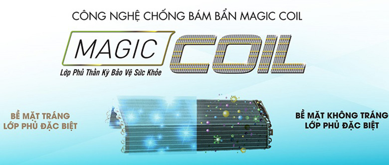 Điều hòa Toshiba RAS-H10C4KCVG-V - chống bám bẩn và chống nấm mốc với công nghệ Magic Coil tiết kiệm thời gian