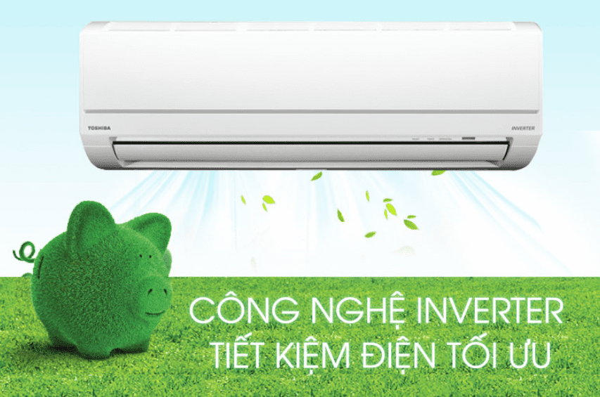 Điều hoà Toshiba RAS-H10E2KCVG-V - Công nghệ Hybrid Inverter và ECO giúp tiết kiệm điện hiệu quả