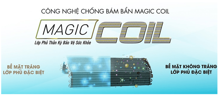 8. Điều hòa Toshiba RAS-H13E2KCVG-V Inverter 1.5 HP ngăn ngừa vi khuẩn dàn lạnh nhờ công nghệ Magic Coil