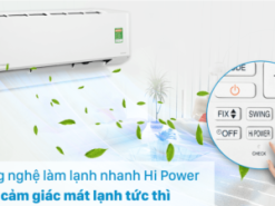 4. Chế độ làm lạnh nhanh Hi Power tiện lợi trên máy lạnh Toshiba RAS-H18E2KCVG
