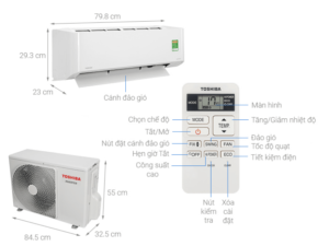 1. Hình ảnh tổng quan điều hoà Toshiba RAS-H18L3KCVG-V inverter 2HP