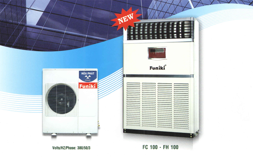 Điều hòa tủ đứng Funiki 100000BTU FH100MCC 2 chiều 6 Cấu tạo thiết kế của của điều hòa tủ đứng Funiki FH100MCC