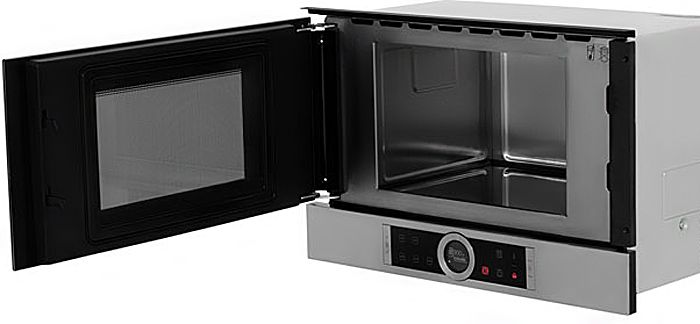 Lò vi sóng âm tủ Bosch HMH.BFL634GS1B 21 lít có nướng 5 Khoang lò được làm bằng thép bền bỉ theo năm tháng