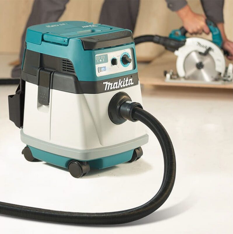 Máy hút bụi công nghiệp dùng pin Makita DVC157LZX3 3 Máy hút bụi công nghiệp dùng pin Makita DVC157LZX3 có thiết kế nhỏ gọn, tiện dụng