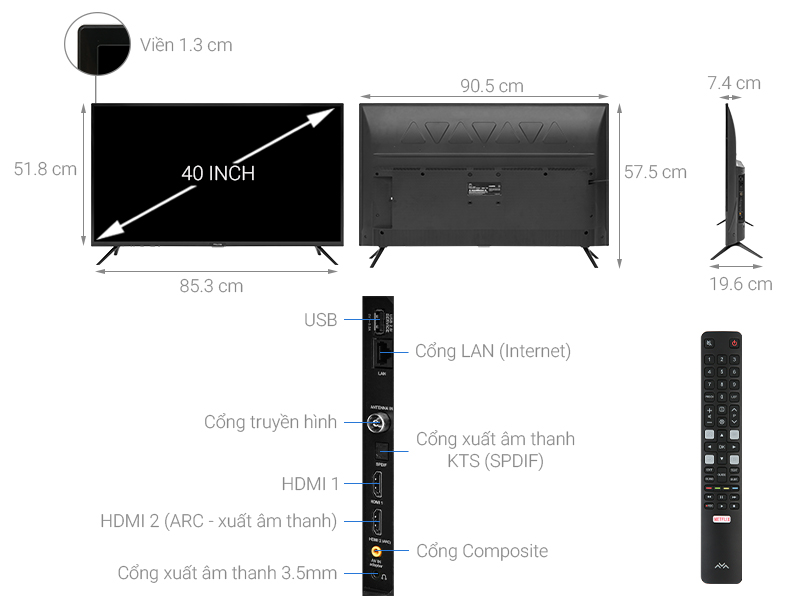 Smart Tivi FFalcon 40 inch 40SF1