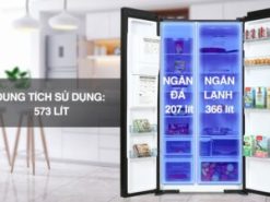 Tủ lạnh Hitachi Inverter 573 lít R-SX800GPGV0 GBK - Ngăn lạnh và ngăn đá