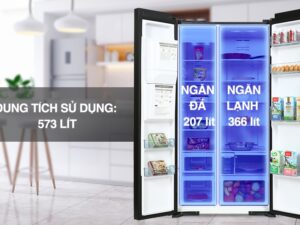 Tủ lạnh Hitachi Inverter 573 lít R-SX800GPGV0 GBK - Ngăn lạnh và ngăn đá