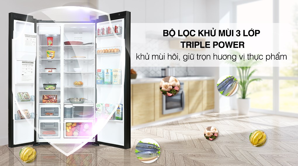 Tủ lạnh Hitachi Inverter 573 lít R-SX800GPGV0 11 Tủ lạnh Hitachi Inverter 573 lít R-SX800GPGV0 GBK Công nghệ kháng khuẩn khử mùi