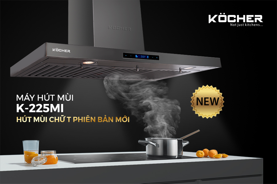 Lưới lọc bằng inox dày dặn kết hợp với đèn chiếu sáng