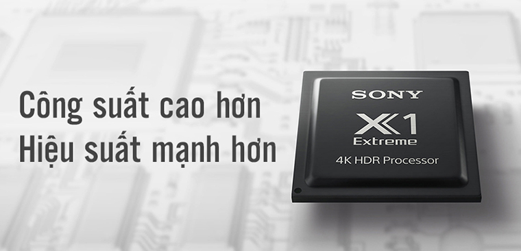 Google Tivi Sony KD-75X80L có bộ xử lý X1 4K HDR10