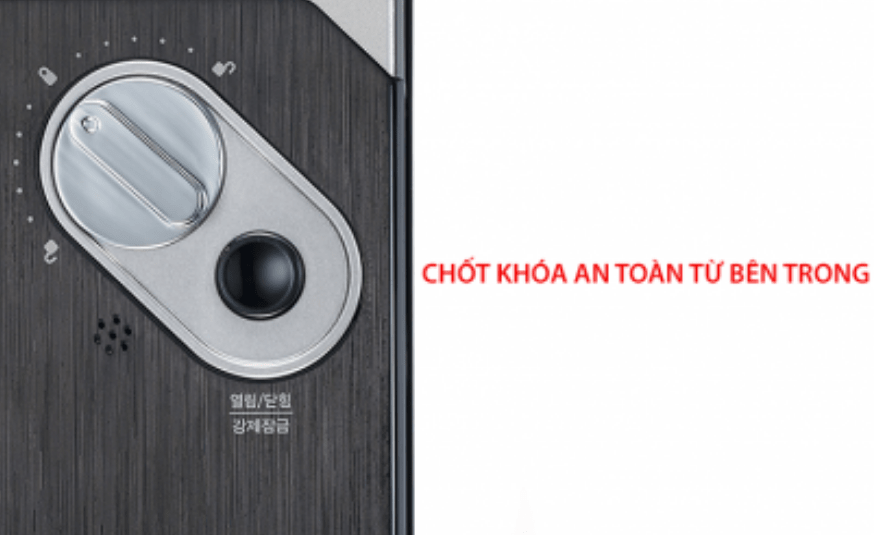 Chốt riêng tư, an toàn tiện lợi trên khoá điện tử Gateman-HASH