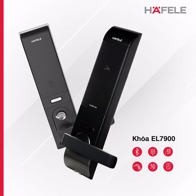1. Các đặc điểm nổi bật trên khoá cửa Hafele EL7900 - TCB