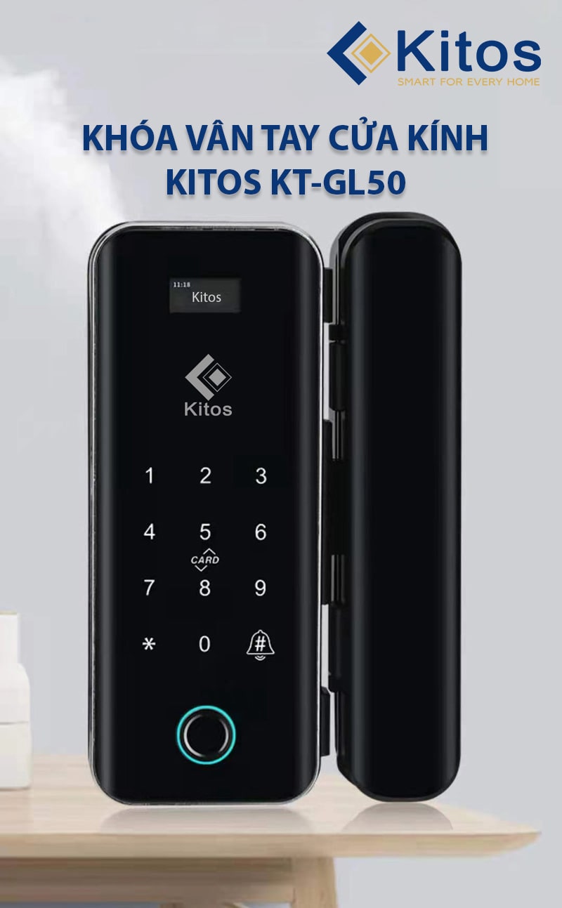 1. Kitos KT-GL50 thiết kế theo kiểu dáng không tay nắm và kích thước vô cùng nhỏ gọn
