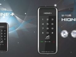 1. Khóa cửa thẻ từ Hione M-1100 thiết kế gọn gàng dễ sử dụng