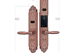 Khoá điện tử 5A DK6000 sở hữu thiết kế sang trọng, tính thẩm mỹ và độ bền cao