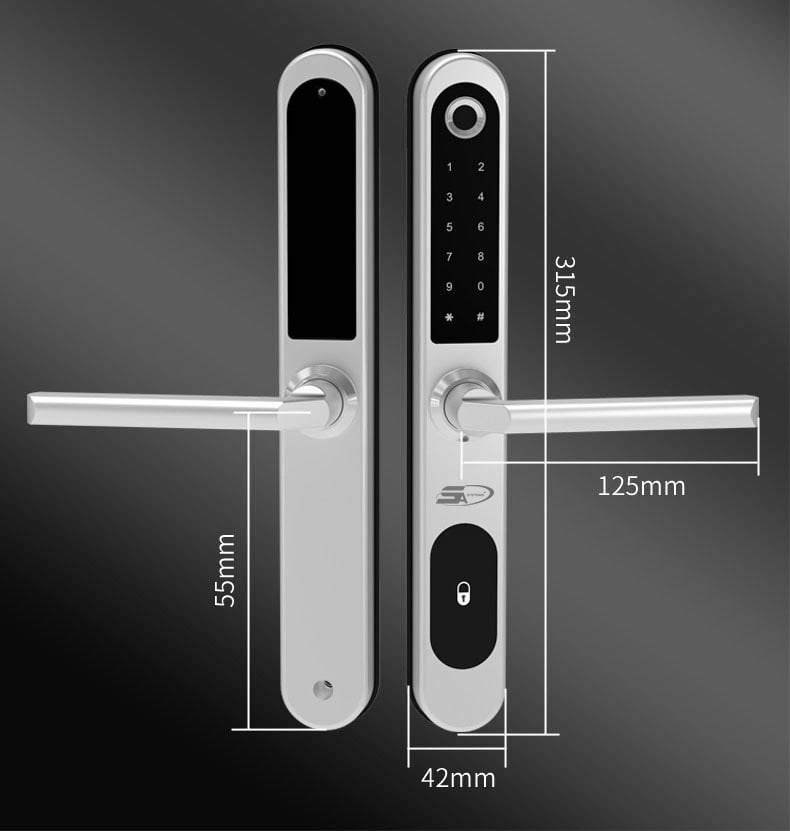 1. Hình ảnh tổng quát khoá thông minh 5A SBS3000 PRO