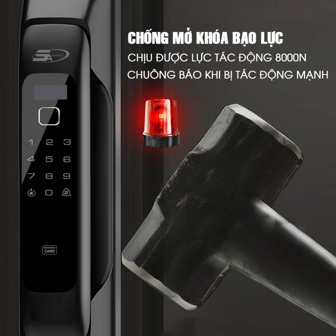 Đặc điểm nổi bật trên khoá cửa vân tay 5A SK8000