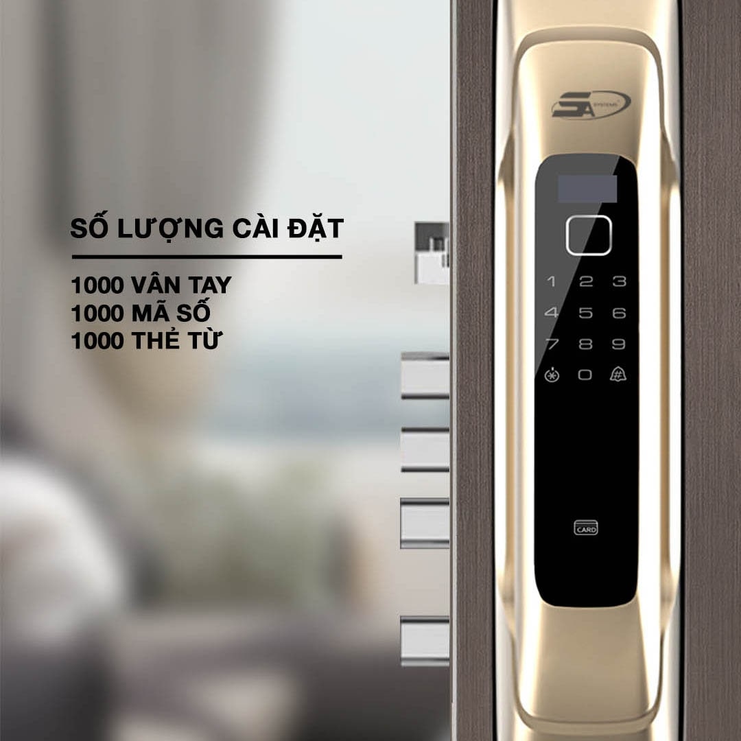 Khoá thông minh 5asystem SK8000 sở hữu 4 phương thức mở khoá tiện dụng
