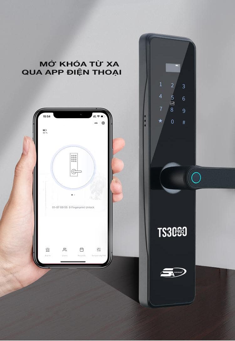 Đa dạng các phương thức mở khoá tiện lợi người dùng