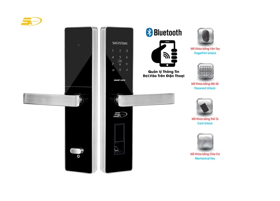 Khoá cửa điện tử 5A TS7000 PLUS trang bị 5 chức năng mở khoá tiện lợi