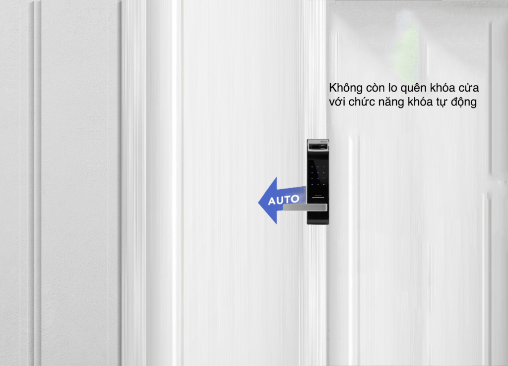 Chức năng khoá cửa tự động thông minh trên khoá cửa GatemanF100