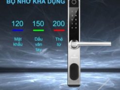 Khóa vân tay cửa nhôm Gigasun A02S với 5 chức năng mở khoá tiện lợi