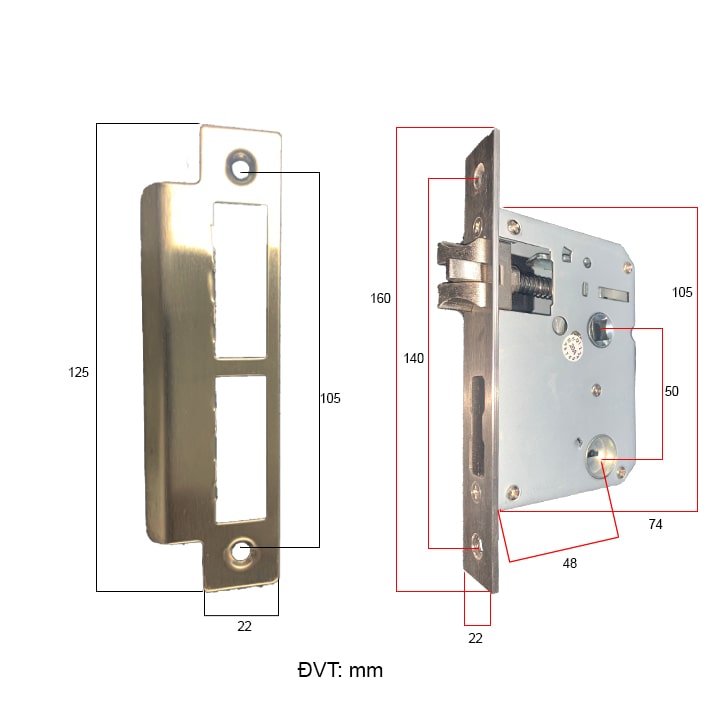 Khoá điện tử Gigasun D02R - Vân tay, mã số, thẻ từ, App 13 4. Lắp đặt phù hợp cho nhiều kiến trúc nhà