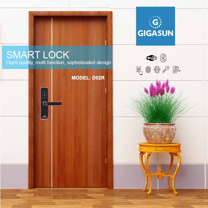 Khoá điện tử Gigasun D02R - Vân tay, mã số, thẻ từ, App 12 4. Lắp đặt phù hợp cho nhiều kiến trúc nhà