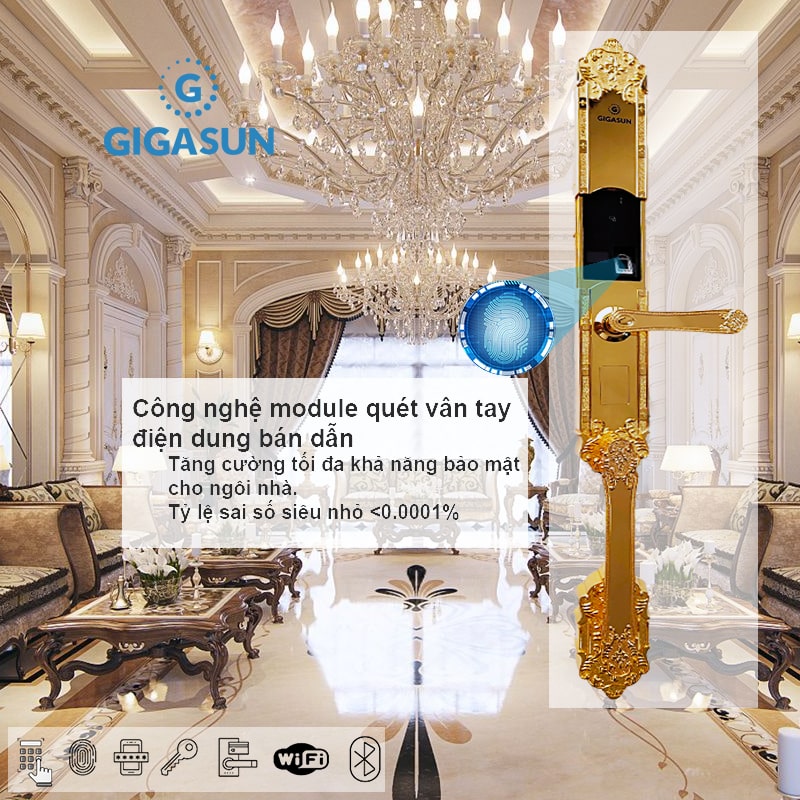 6. Công nghệ vân tay FPC bảo mật cao, độ xử lý nhanh nhạy