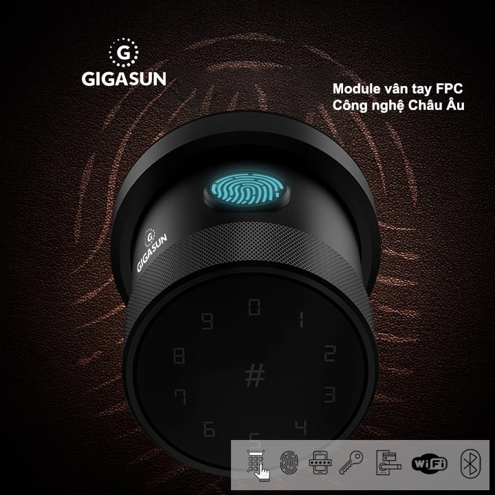 Tính năng an toàn trên khoá cửa thông minh Gigasun X7
