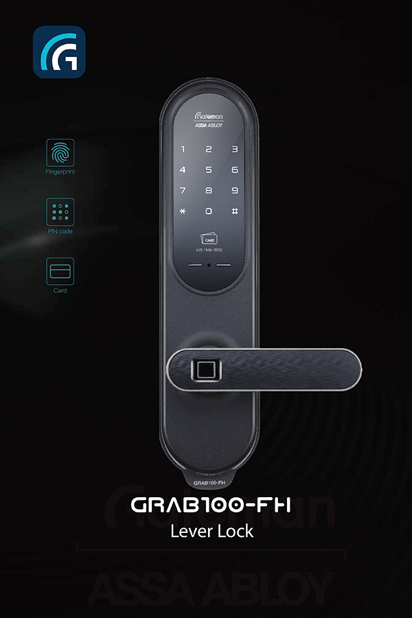 2. Khoá cửa thông minh Gateman GRAB100-FH đa dạng phuong thức mở cửa