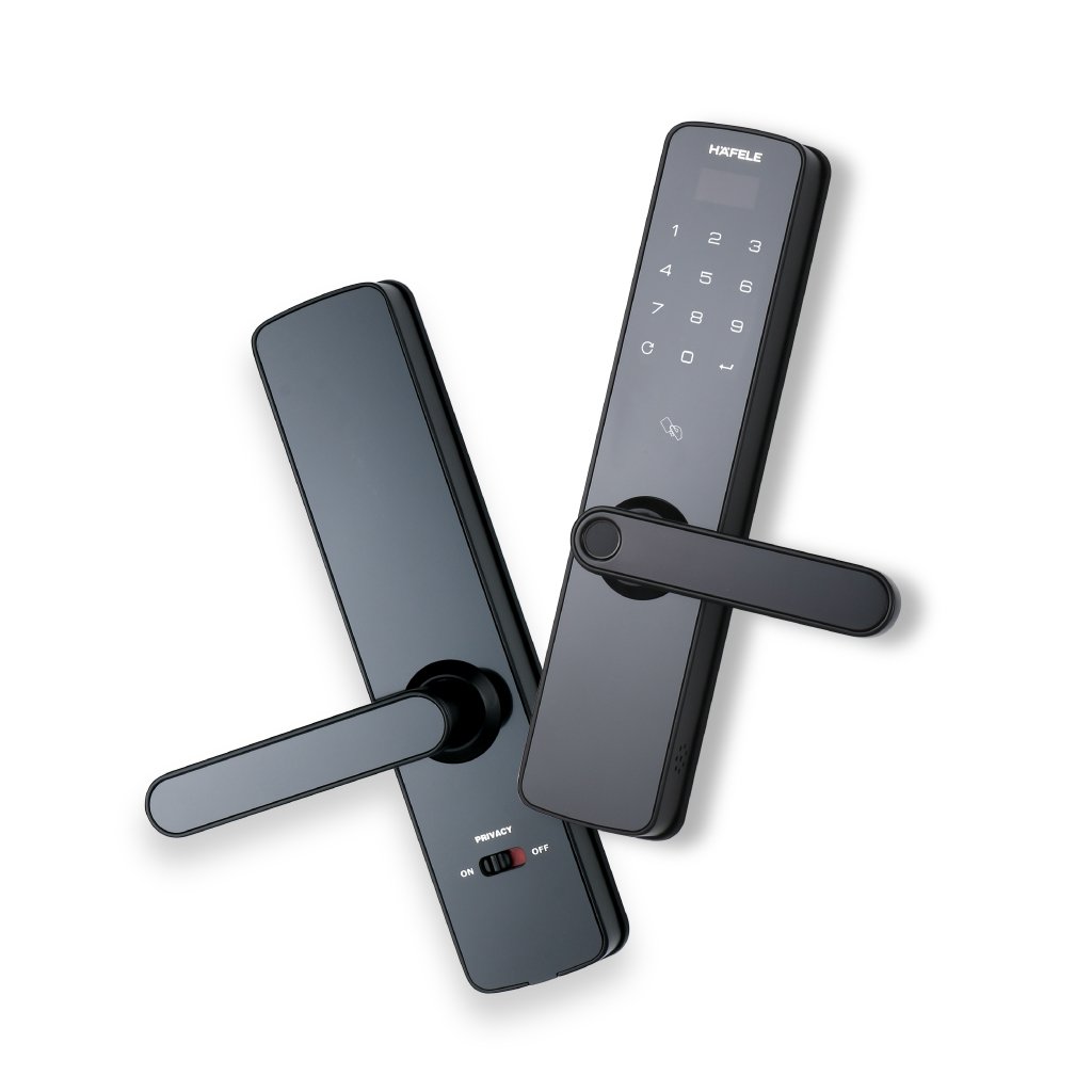 Khoá cửa vân tay, mã số, thẻ từ Hafele DL7100 là sản phẩm khoá thông minh mang thương hiệu Hafele có xuất xứ Hàn Quốc sản xuất theo công nghệ Đức. Khoá cửa DL7100 có tính bảo mật tốt, thiết kế hiện đại thẩm mỹ cao. Để giúp các bạn có cái nhìn tổng quát nhất về sản phẩm, bài viết dưới đây Tổng Kho Khoá Việt Nam sẽ giúp bạn tìm hiểu những điểm nổi bật của sản phẩm này: Khoá điện tử Hafele DL7100 trang bị 4 tính năng mở khoá tiện lợi Khoá cửa điện tử Hafele DL7100 với 4 phương thức mở khoá tiện lợi người dùng, gồm: + Mở khoá bằng vân tay: 100 vân tay + Mở khoá bằng mã số: Khoá mã số với 3 mã số chủ và 47 mã số người dùng. + Mở khoá bằng thẻ từ: 50 thẻ từ + Mở khoá bằng chìa cơ: Sử dụng trong trường hợp khẩn cấp. Khoá thông minh Hafele DL7100 lắp đặt cho nhiều kiến trúc nhà Khoá cửa thông minh Hafele DL7100 phù hợp lắp đặt cho khoá cửa gỗ cho phòng chính gia đình, văn phòng làm việc, khoá khách sạn, chung cư, nhà phố... Yêu cầu cửa: Khoảng cách cửa – khung cửa: Tối thiểu 3mm. – Độ dày cửa: 30 – 60mm. Đố cửa: 100mm. Kiểu dáng hiện đại, thẩm mỹ, độ bền cao Khoá cửa điện tử Hafele DL7100 được cấu tạo từ hỗn hợp vật liệu: Nhôm, Kẽm, Nhựa ABS, và sơn phủ kim loại 3 lớp tạo nên độ chắc chắn, bền bỉ cho sản phẩm. Khoá cửa Hafele DL7100 có khả năng chống trầy xước cũng như chống bám bụi tốt. Khoá vân tay giá rẻ Hafele DL7100 mang gam màu đen sang trọng, góp phần làm nổi bật không gian nội thất ngôi nhà bạn. – Kích thước mặt ngoài: 64 x 283 x 26.8 mm (RxCxS) – Kích thước mặt trong: 64 x 283 x 26.8 mm (RxCxS). Thông tin pin, nguồn điện sử dụng Nguồn điện trên khoá cửa thẻ từ Hafele DL7100: 6V (4 viên pin alkaline, loại 1,5V, cỡ AA ) Nguồn khẩn cấp: Cổng cấp nguồn dự phòng Micro USB 5V Nhiệt độ vận hành: từ -10°C đến +60°C  Cảnh báo Pin Yếu. Đặc điểm nổi bật trên khoá vân tay Hafele DL7100 – Quản lý bằng mật khẩu quản lý và mật khẩu người dùng  – Chức năng chống sao chép mật khẩu bằng cách sử dụng kèm mật mã ảo. – Chức năng riêng tư (Khóa kép). – Báo động phá khóa. – Chức năng chống hack mật khẩu. – Cảnh báo Pin Yếu. – Tích hợp với hệ thống nhà thông minh trên khoá cửa Hafele. – Chức năng xác thực kép (Chế độ bảo mật). – Ngôn ngữ hiển thị: Tiếng Anh / Tiếng Việt. Mua khoá cửa Hafele giá rẻ, chính hãng ở đâu? Tổng kho Khoá Việt Nam với trên 10 năm kinh nghiệm trong kinh doanh khoá thông minh tại thị trường Việt Nam, chúng tôi cam kết với khách hàng:  Sản phẩm chính hãng 100%, nguồn gốc xuất xứ rõ ràng.  Bảo hành chính hãng, bảo hành tại nhà  Giao hàng lắp đặt nhanh chóng.  Đội ngũ kỹ thuật có chuyên môn cao.  Tư vấn hỗ trợ 24/7.