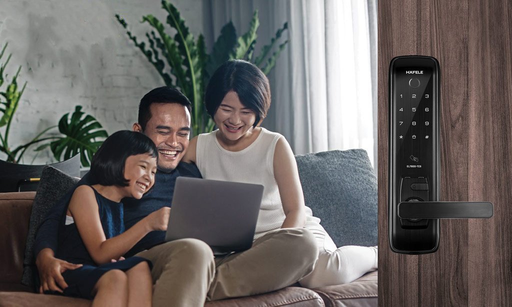 Khoá vân tay EL7800 TCS lắp đặt cho nhiều kiến trúc nhà