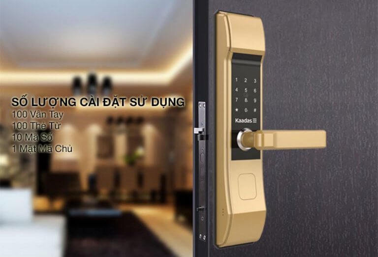 2. Khoá thông minh Kaadas 5011 trang bị 6 phương thức mở khoá tiện lợi