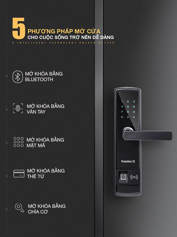 1. Đa dạng mở các phương thức mở khoá