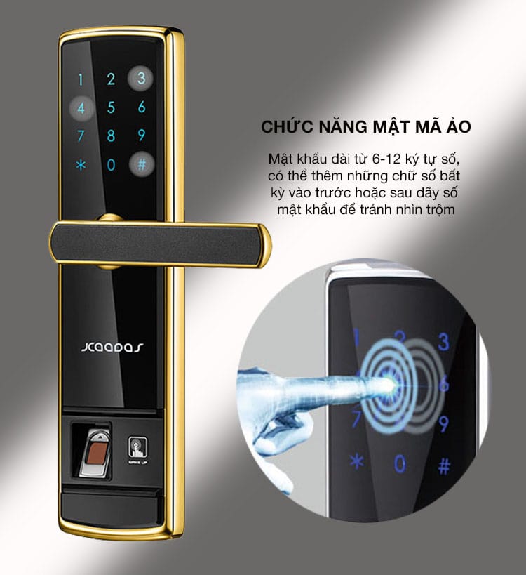 5. Chức năng mã số ảo chống lộ mật khẩu