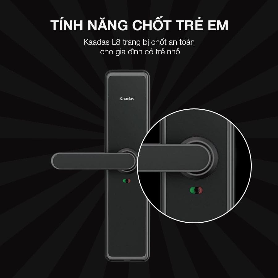 6. Chức năng chốt trẻ em tiện lợi