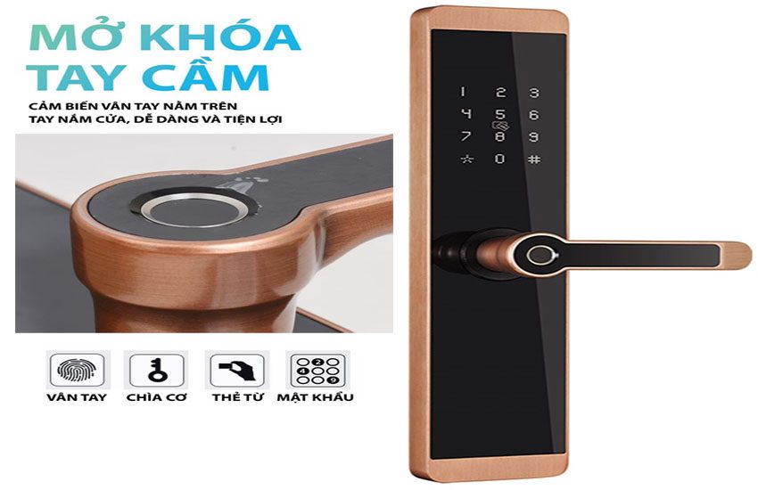 2. Mở khoá đa dạng với 5 chức năng tiện dụng