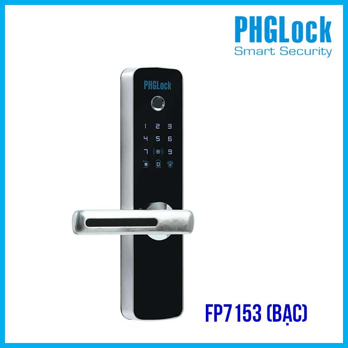 1. Khoá cửa điện tử PHGLock FP7153W có kiểu dáng hiện đại, độ bền cao