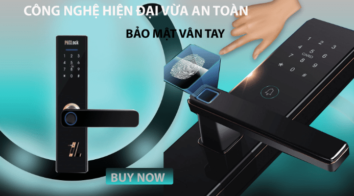 3. Công nghệ vân tay sinh trắc học tiện lợi, nhanh chóng