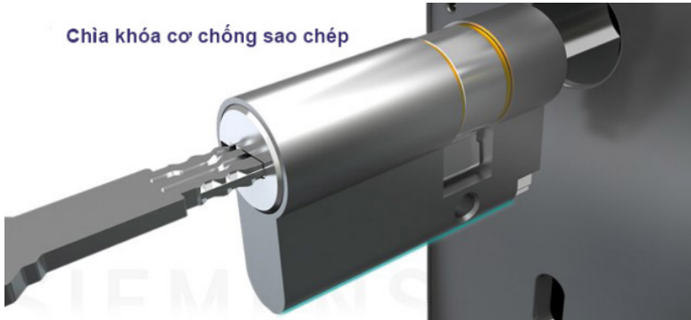 Khóa thông minh Siemens | Ruột khóa chuẩn Châu Âu