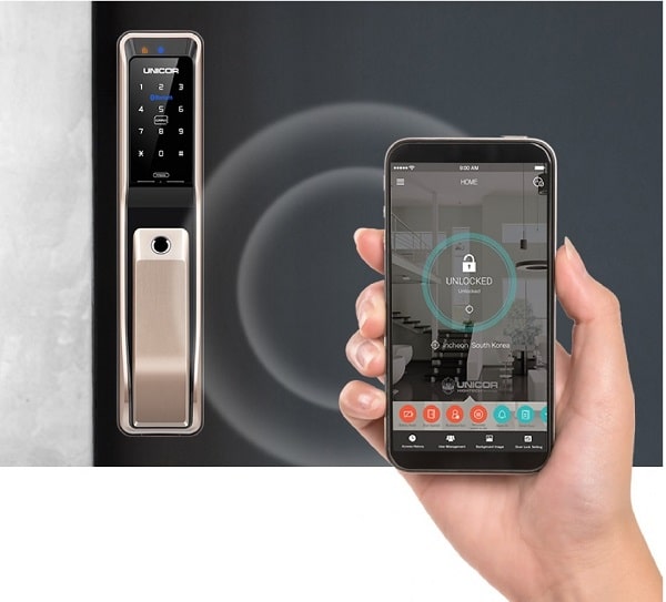 3. Mở khóa bằng ứng dụng trên Smartphone qua cổng Bluetooth: