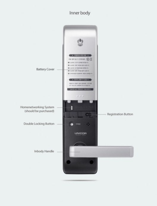 5. Khóa thẻ từ,mã số Unicor UN-6700SK thời gian sử dụng lên đến 12 tháng