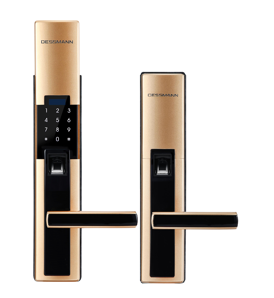 Khóa vân tay Dessmann S510 ( có 2 màu vàng - bạc ) 1 Khóa cửa vân tay Dessmann S510-II ( Đức) cao cấp giá gốc