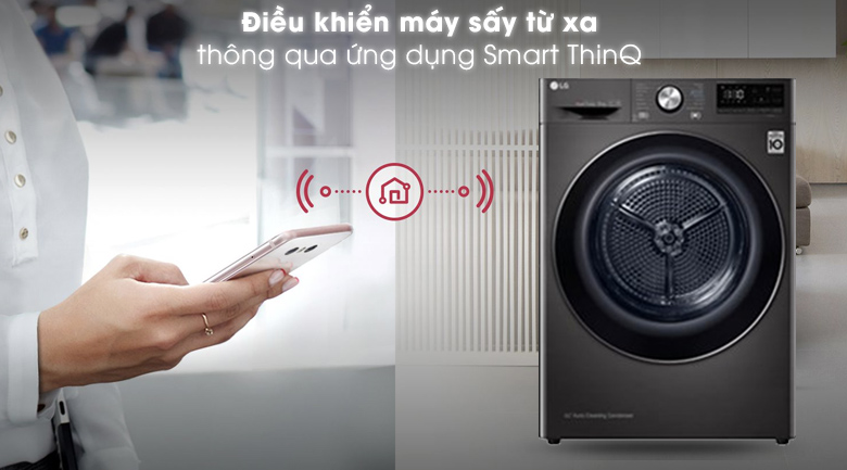 Máy sấy bơm nhiệt LG 9 Kg DVHP09B 12 Máy sấy LG 9 Kg DVHP09B - Smart ThinQ