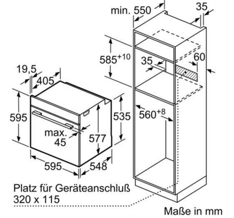 4. Thông số kỹ thuật lò nướng Bosch HBG634BB1B