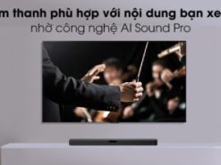 Tối ưu hóa âm thanh phù hợp với nội dung đang theo dõi với công nghệ AI Sound Pro