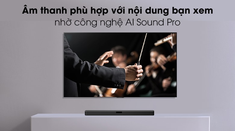 Loa thanh soundbar LG 4.1 SN5R 520W 11 Tối ưu hóa âm thanh phù hợp với nội dung đang theo dõi với công nghệ AI Sound Pro
